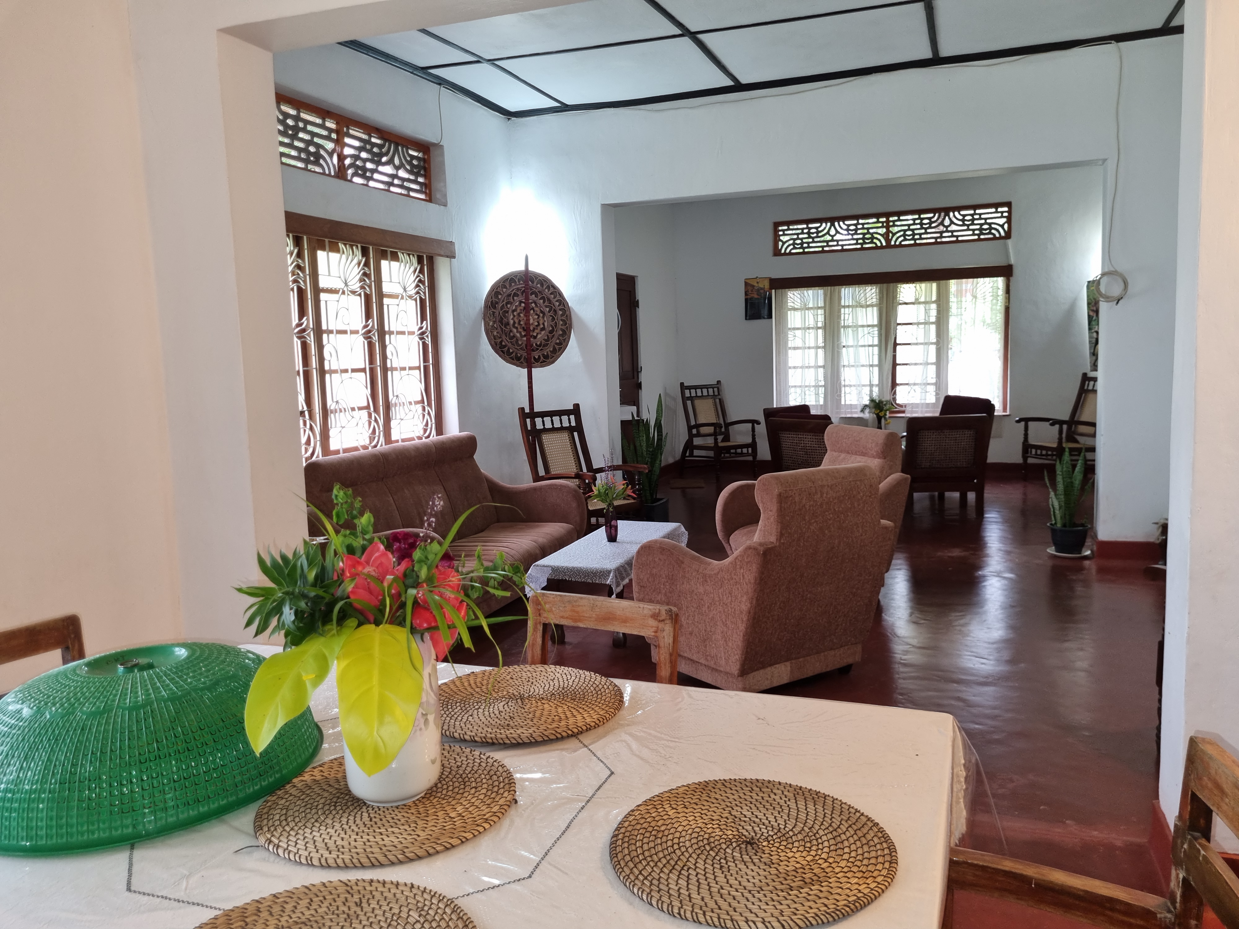 Breakfast seating area at Lion Shade Tourist Bungalow